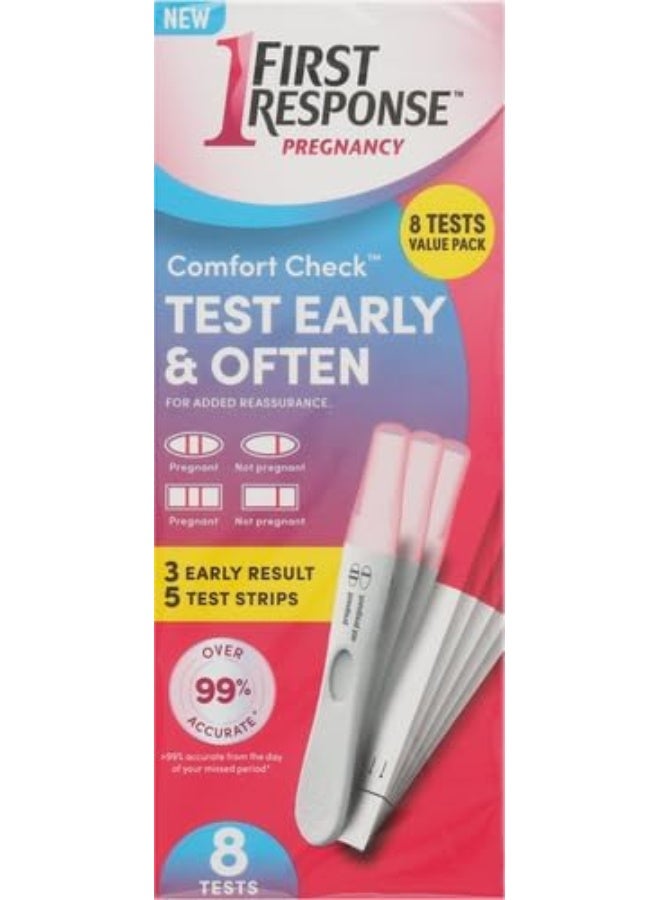 FIRST RESPONSE Comfort Check Pregnancy Test, 8 Count, Pink & White - Image 2